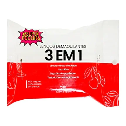 LENÇO DEMAQUILANTE SUPER PODERES